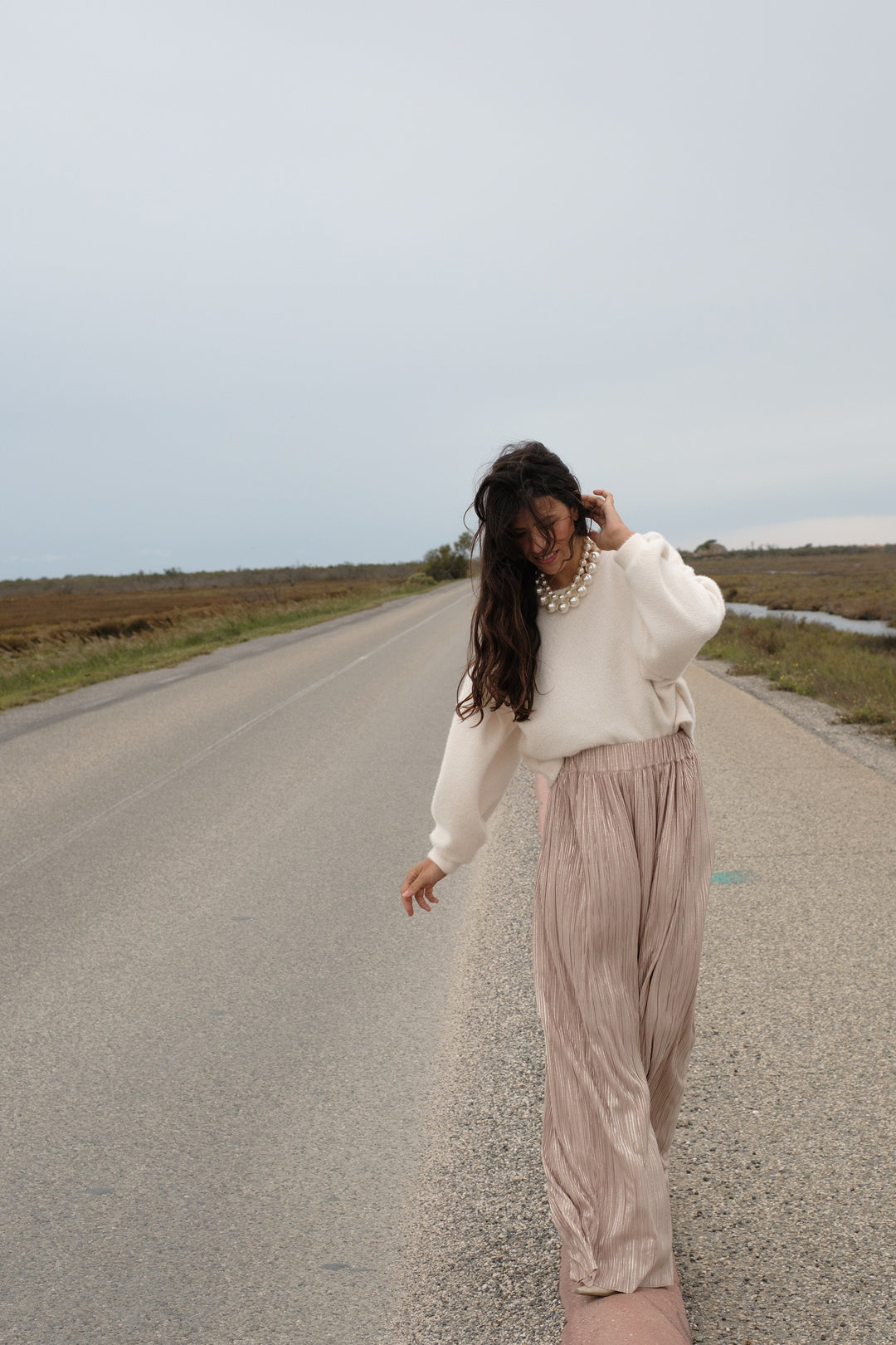 STREAM PANT FÊTE SOFT METAL