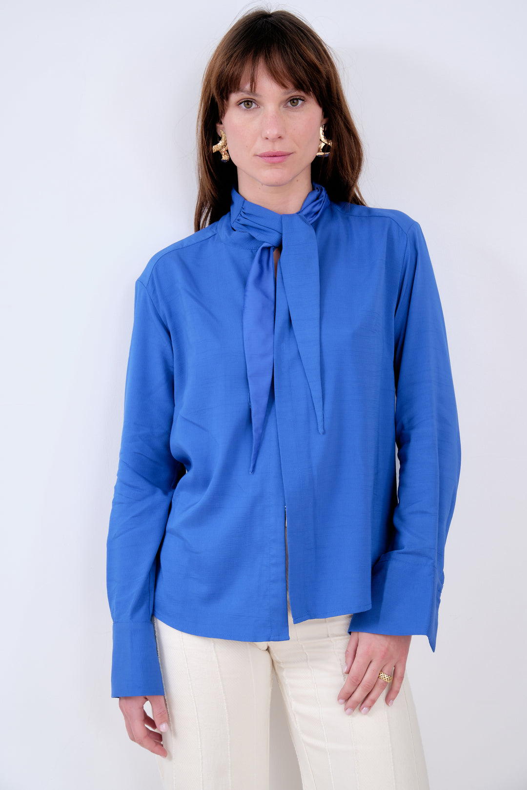 LADY-TIE TOP BLEU ROYALE