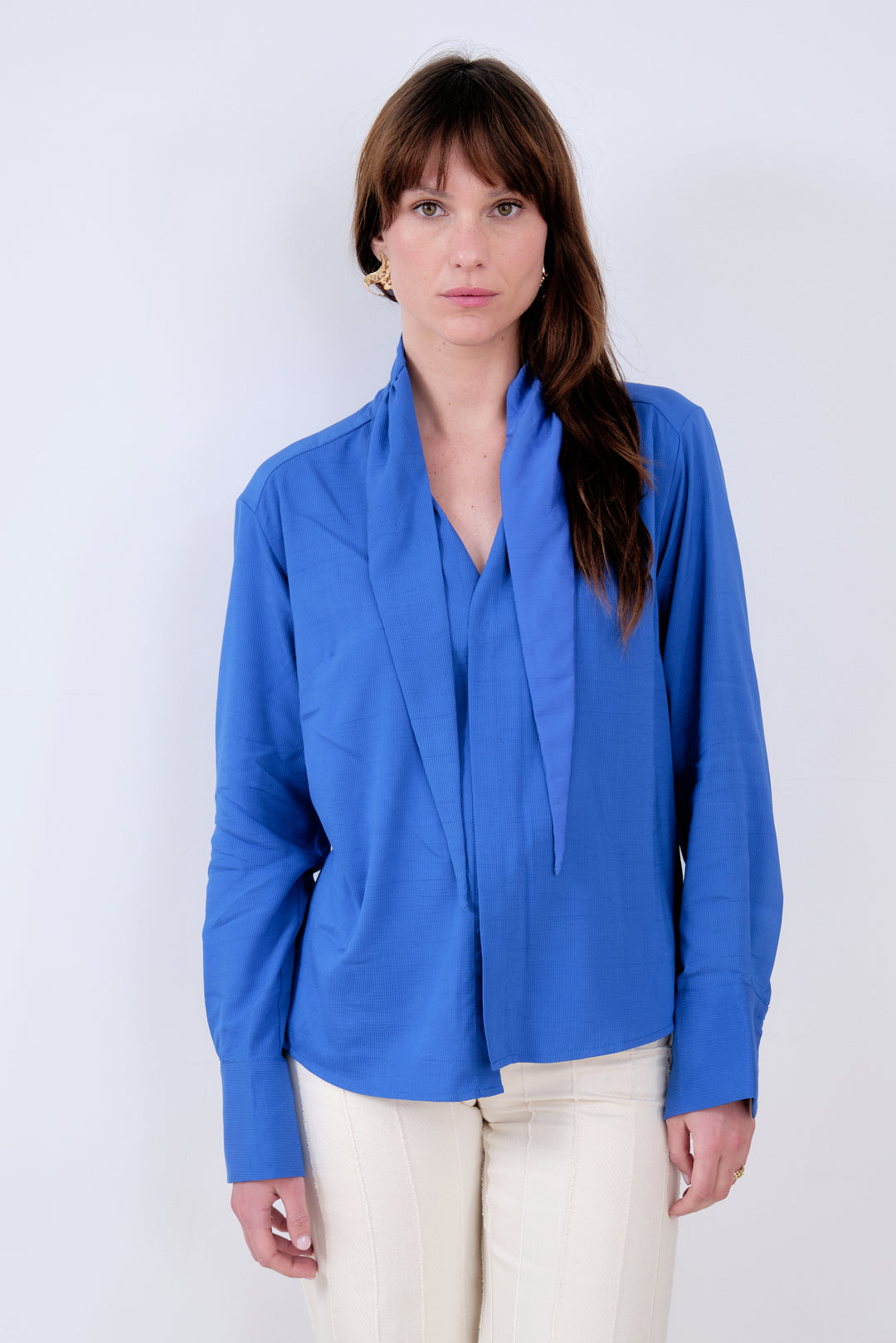 LADY-TIE TOP BLEU ROYALE