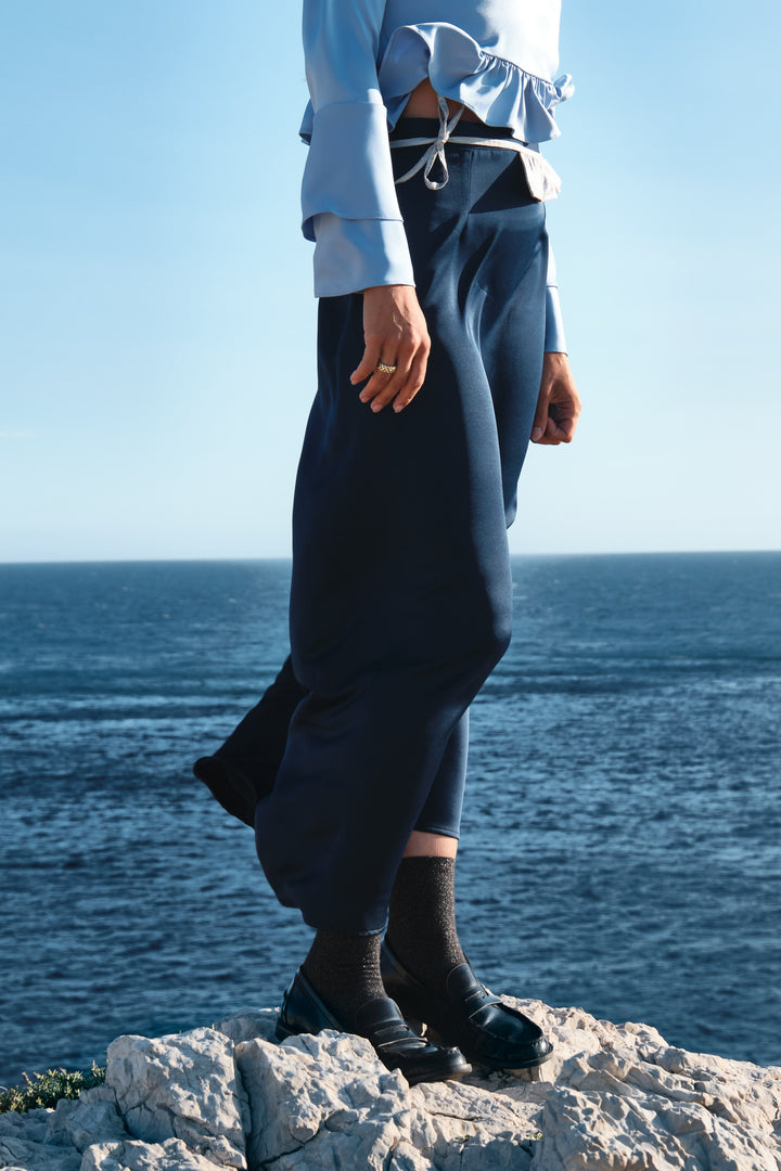 GABRIELLE SKIRT BLEU MARINE