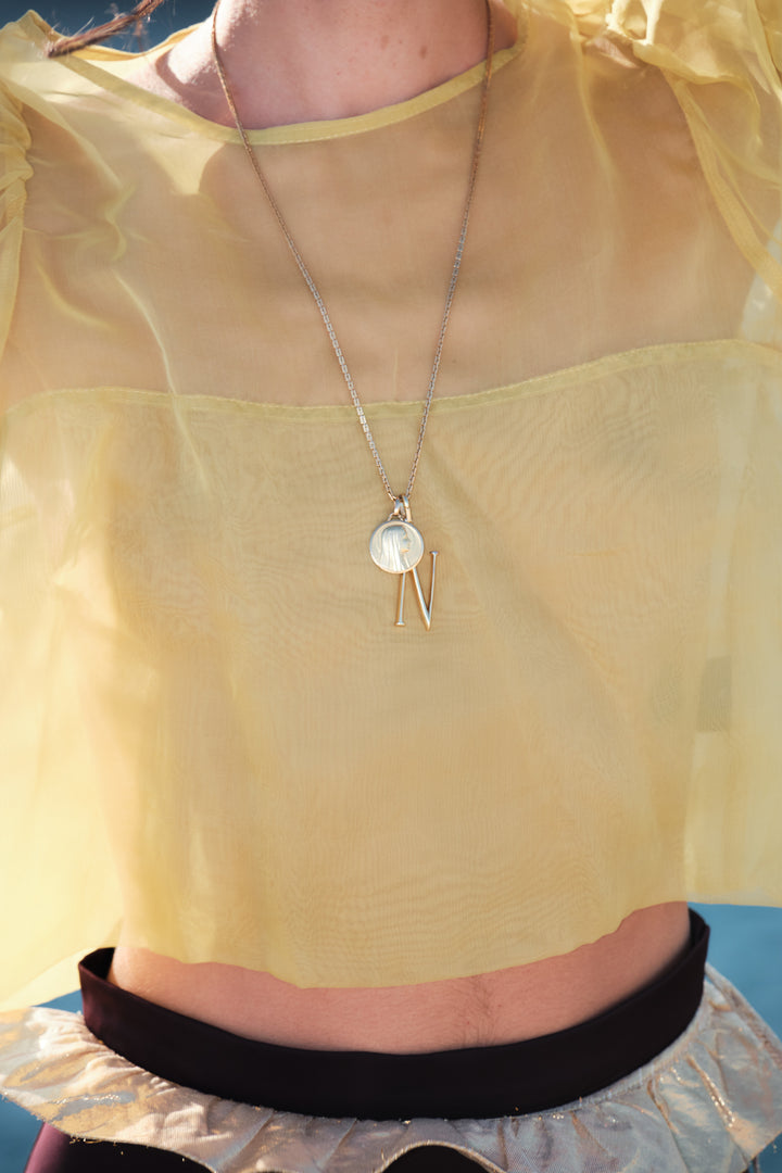 REFLECTION TOP JAUNE OCRE