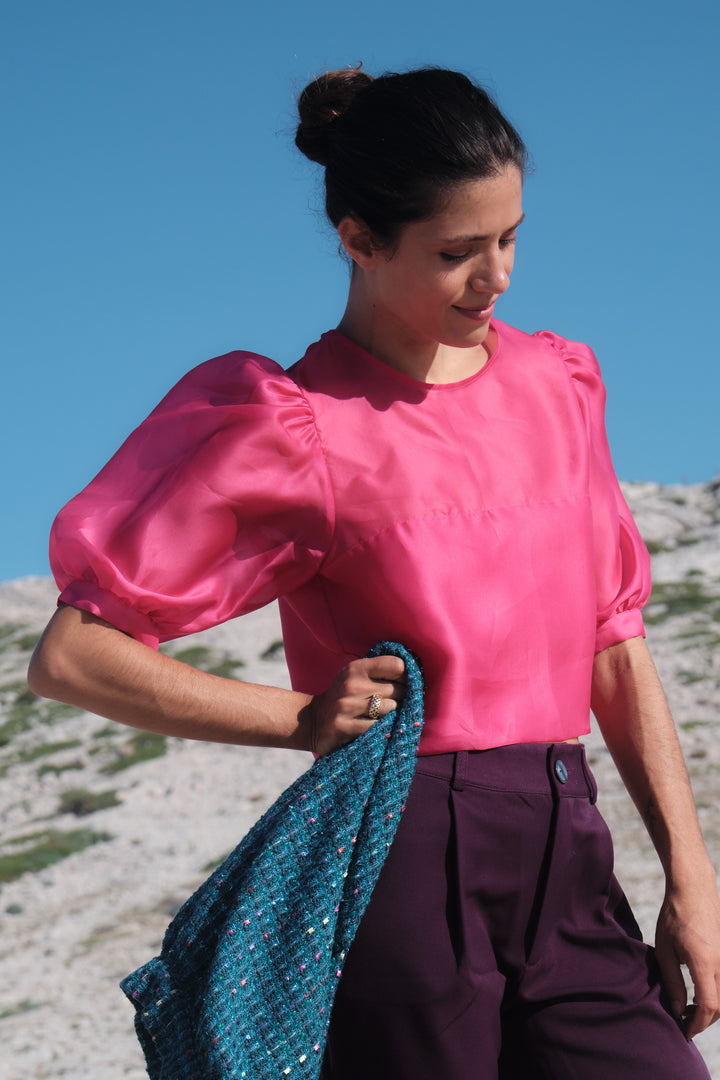 REFLECTION TOP MAGENTA