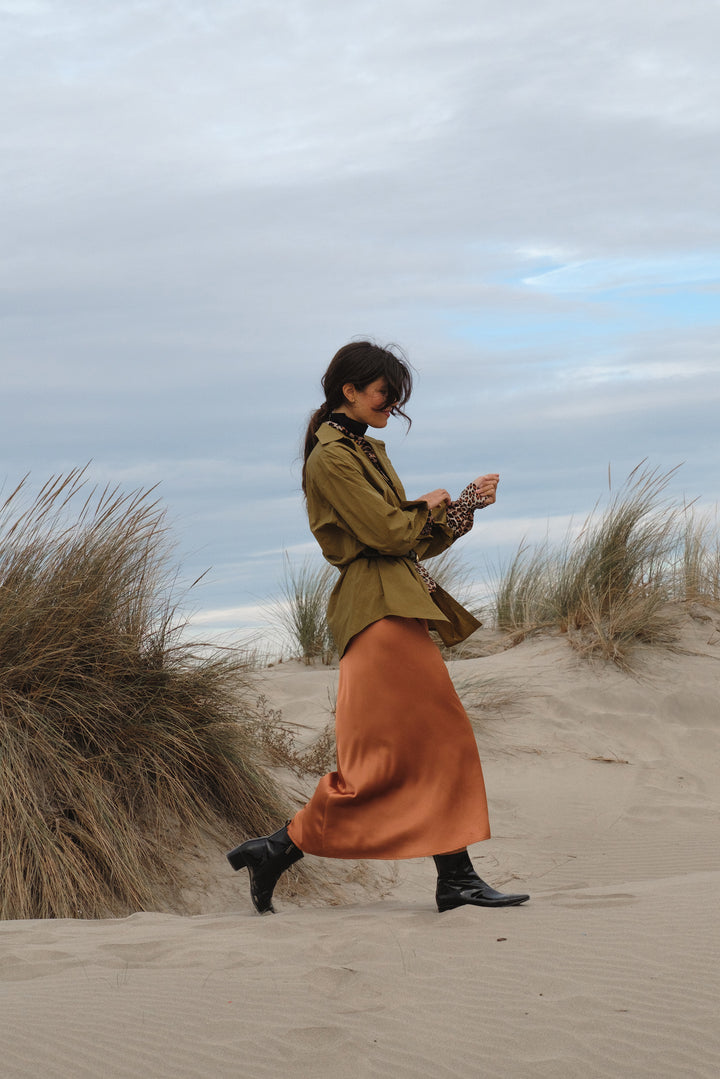 CROP BILLIE SHIRT OLIVE