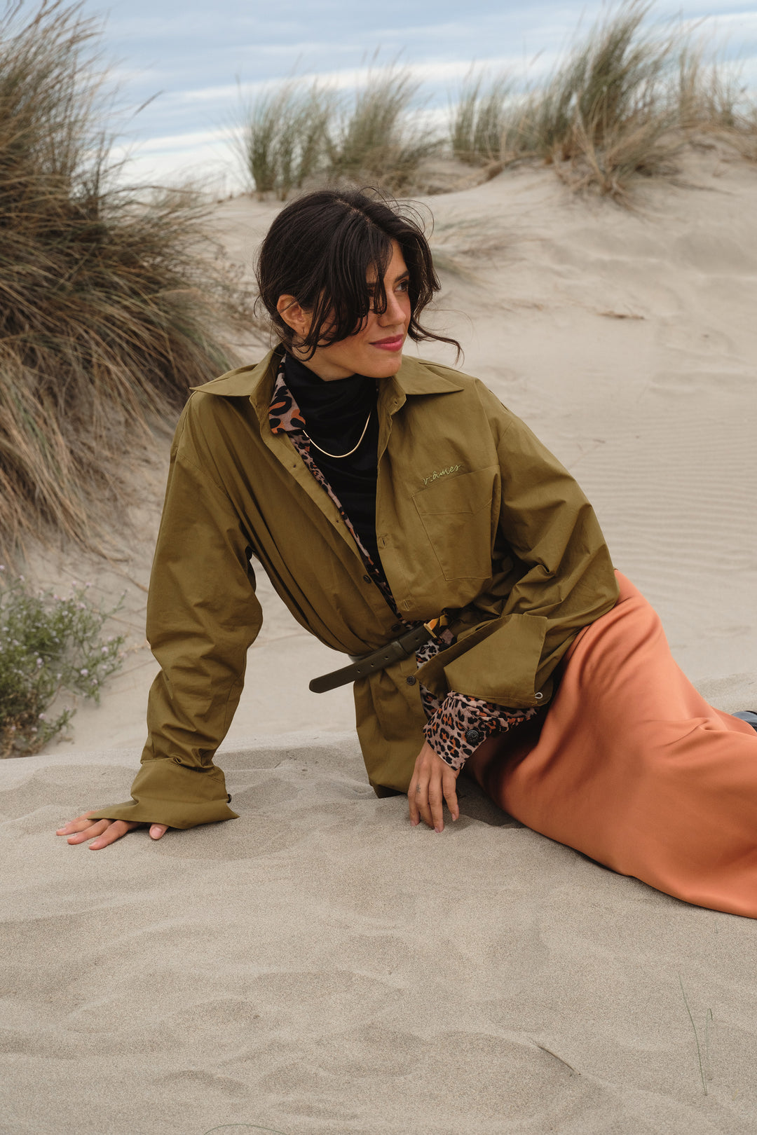 CROP BILLIE SHIRT OLIVE