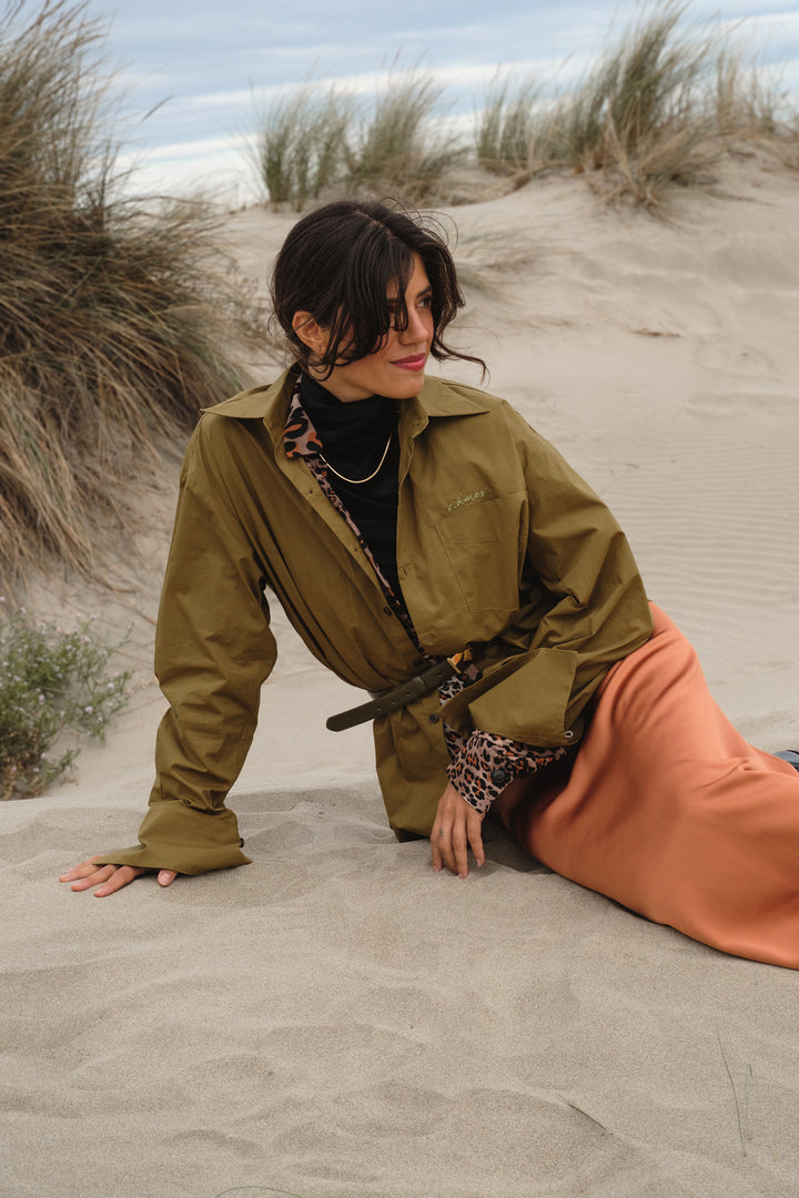 CROP BILLIE SHIRT OLIVE