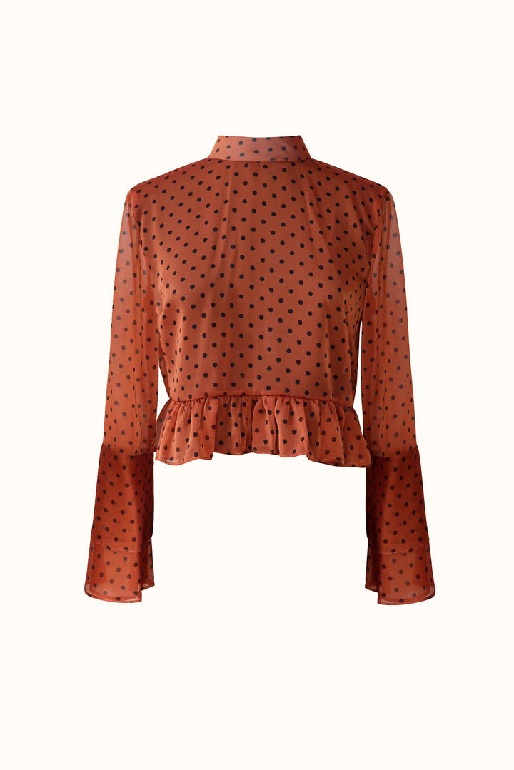 HAPPY TOP RUST À POIS