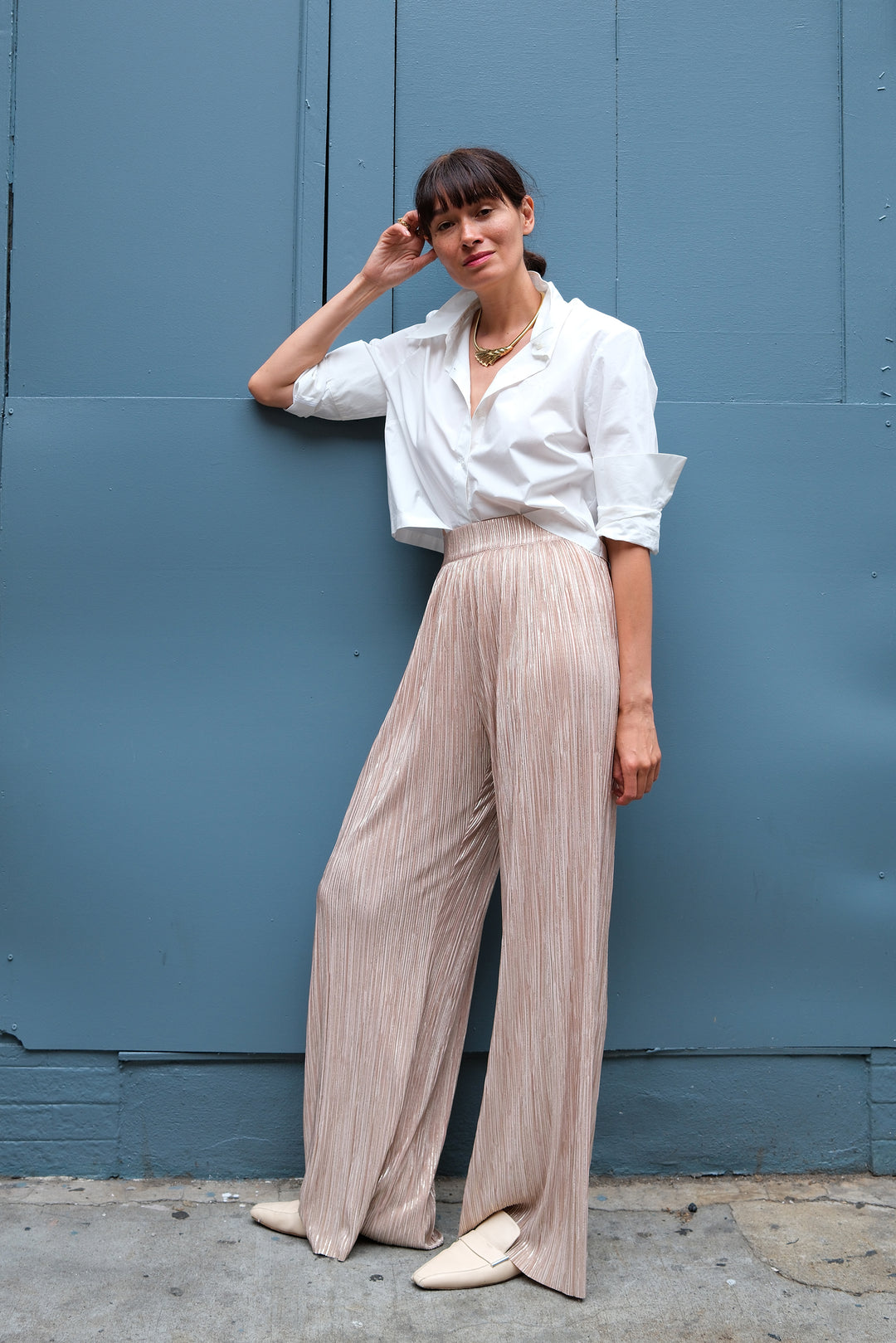 STREAM PANT FÊTE SOFT METAL