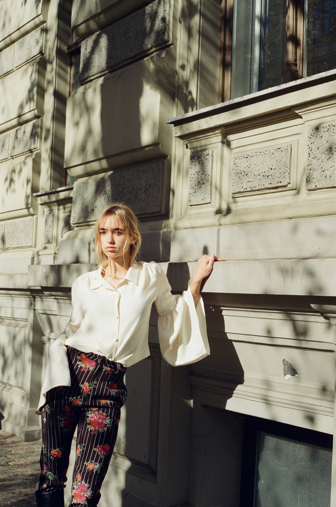 PRESENCE PANT FLEUR NOIR