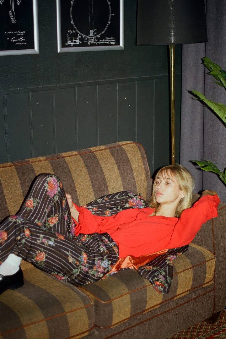 PRESENCE PANT FLEUR NOIR