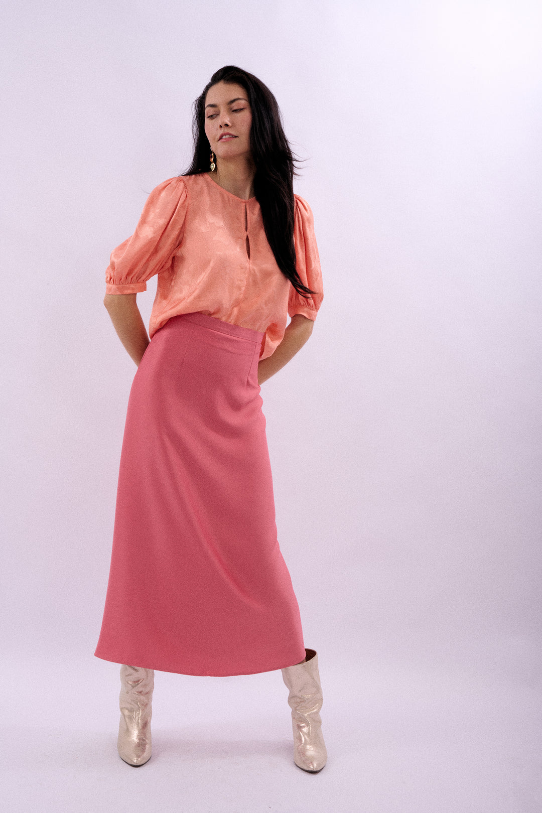 JUPE GABRIELLE ROSE VINTAGE