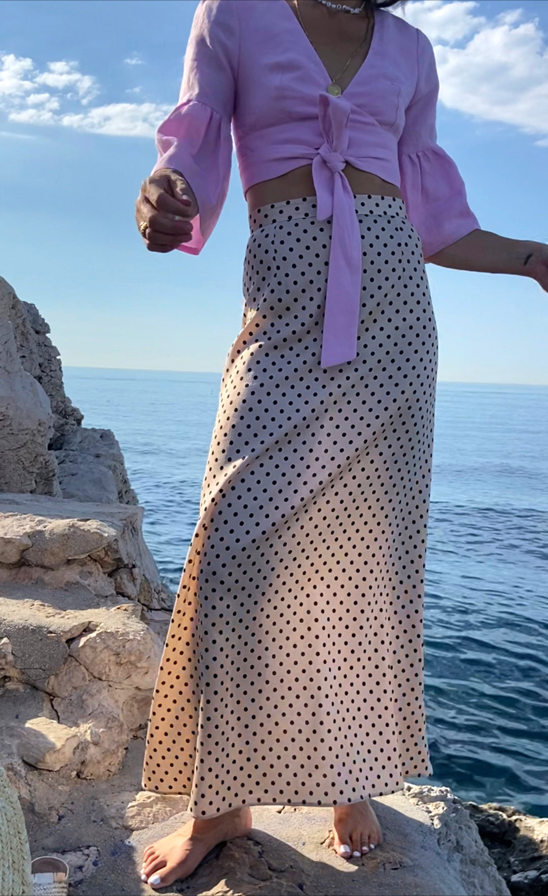 JUPE GABRIELLE À POIS