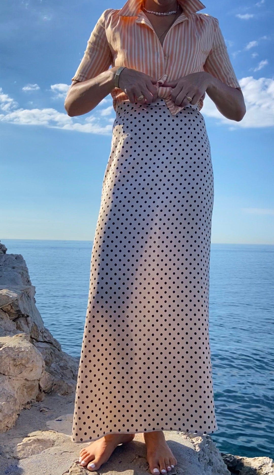 JUPE GABRIELLE À POIS