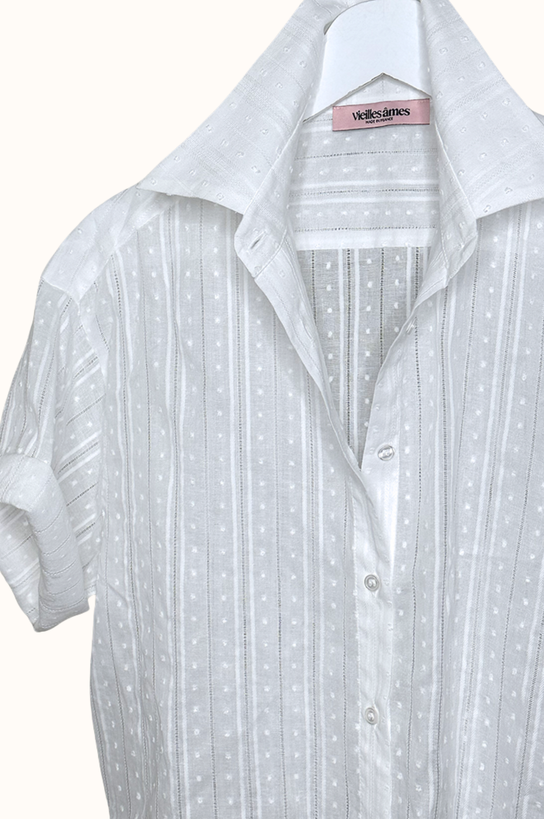 CROP BILLIE BRODERIE BLANC
