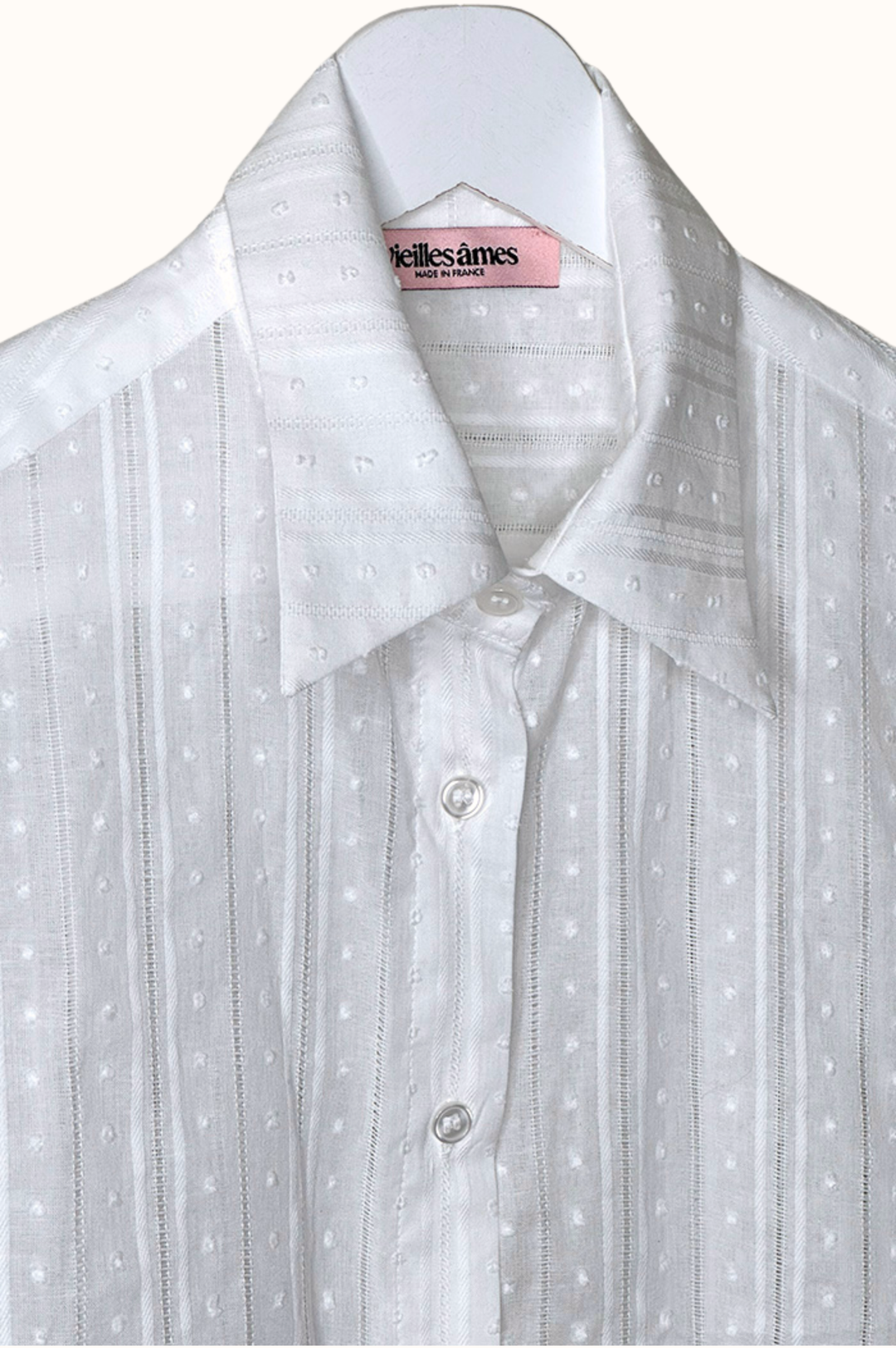 CROP BILLIE BRODERIE BLANC