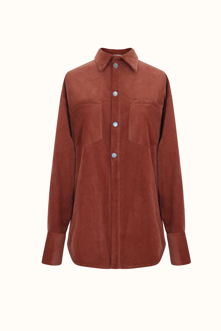 BILLIE SHIRT JACKET MARRON