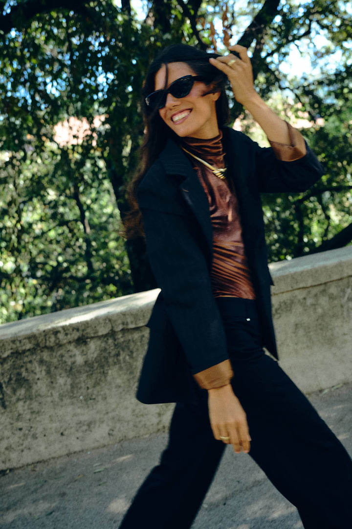 TRAILBLAZER D'HIVER PIN STRIPE MARRON