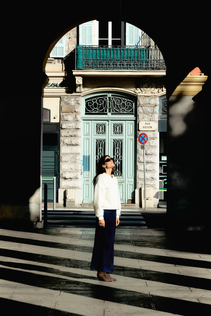 GABRIELLE SKIRT BLEU MARINE