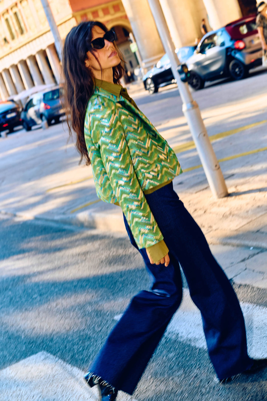 CROP BILLIE SHIRT OLIVE