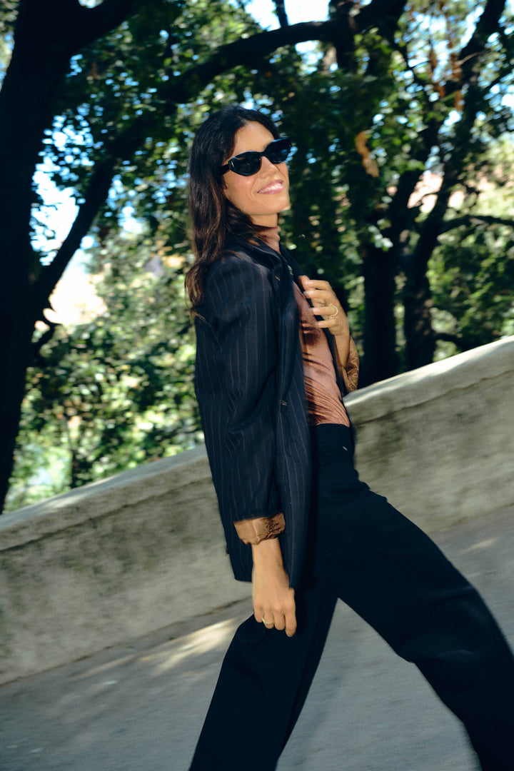 TRAILBLAZER D'HIVER PIN STRIPE MARRON