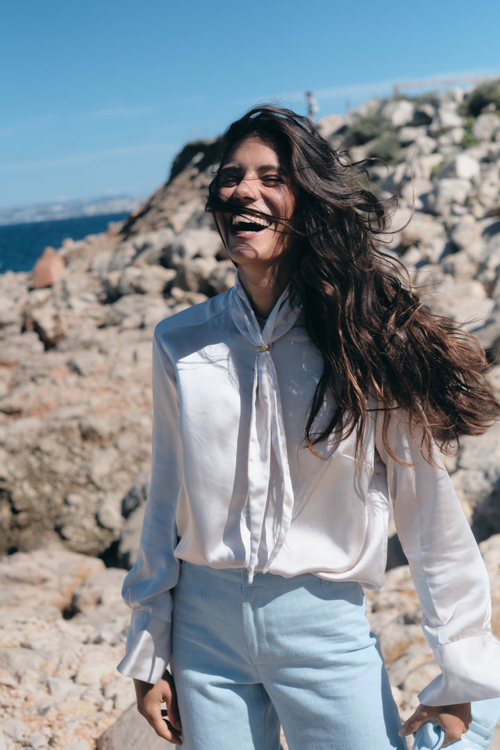 LADY-TIE TOP MÉTAL