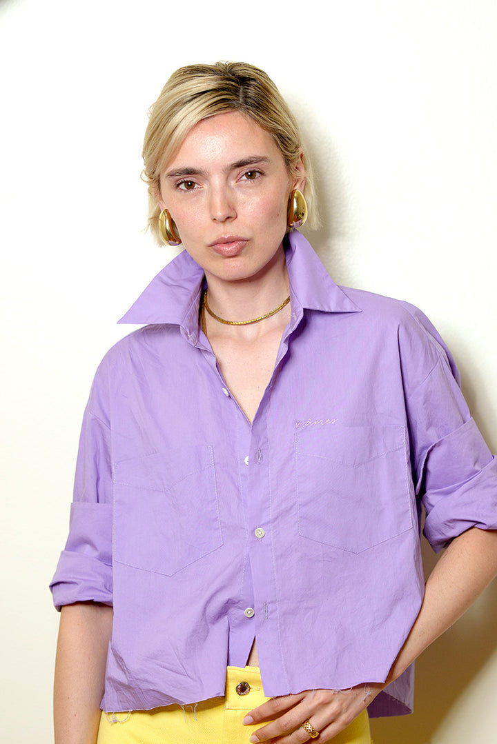 CROP BILLIE SHIRT LAVANDE