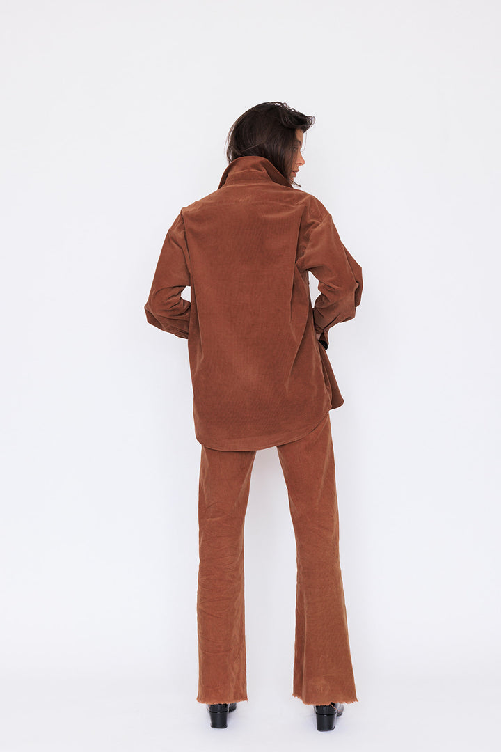 BILLIE SHIRT JACKET MARRON