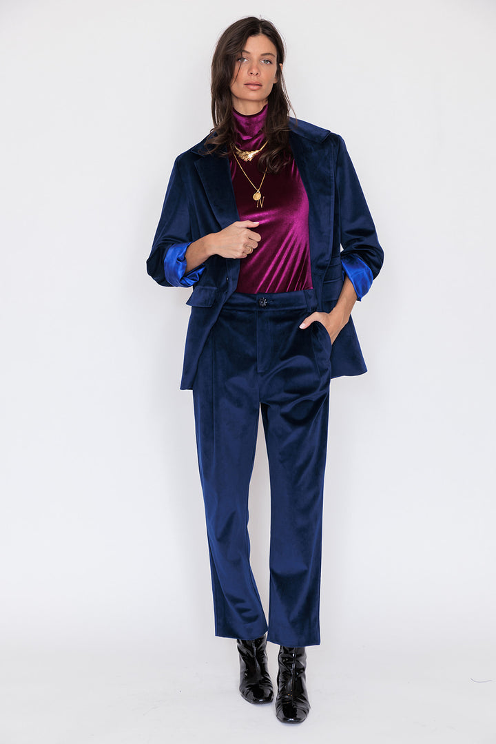TRAILBLAZER TROUSER BLEU VELOURS