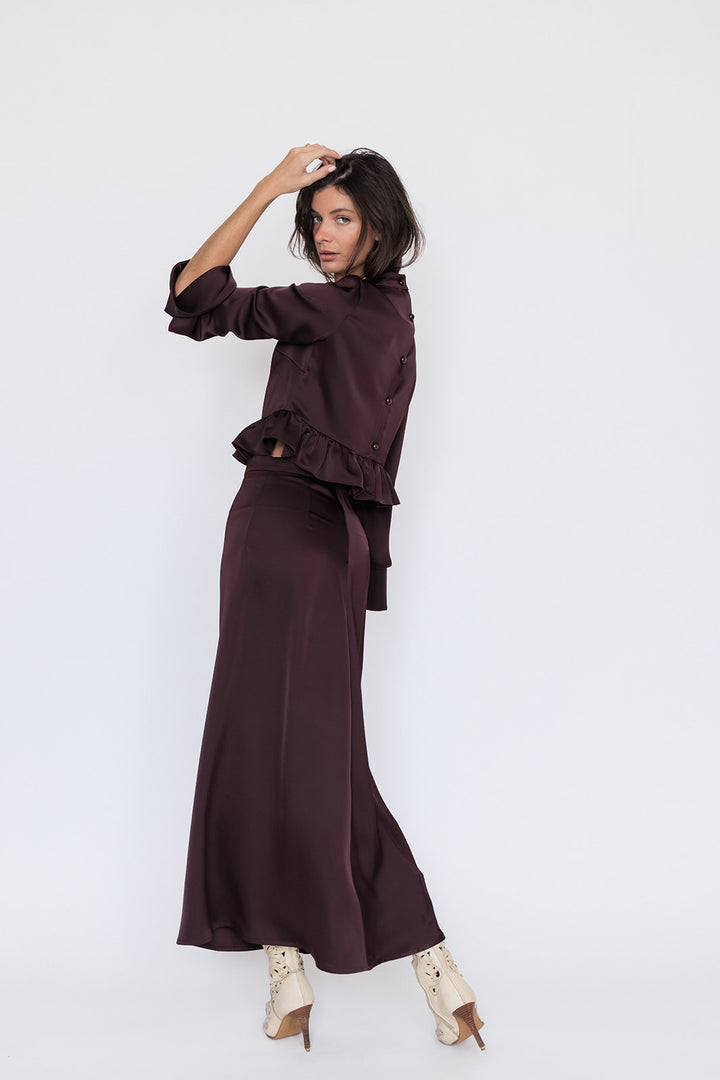 GABRIELLE SKIRT CHOCOLAT