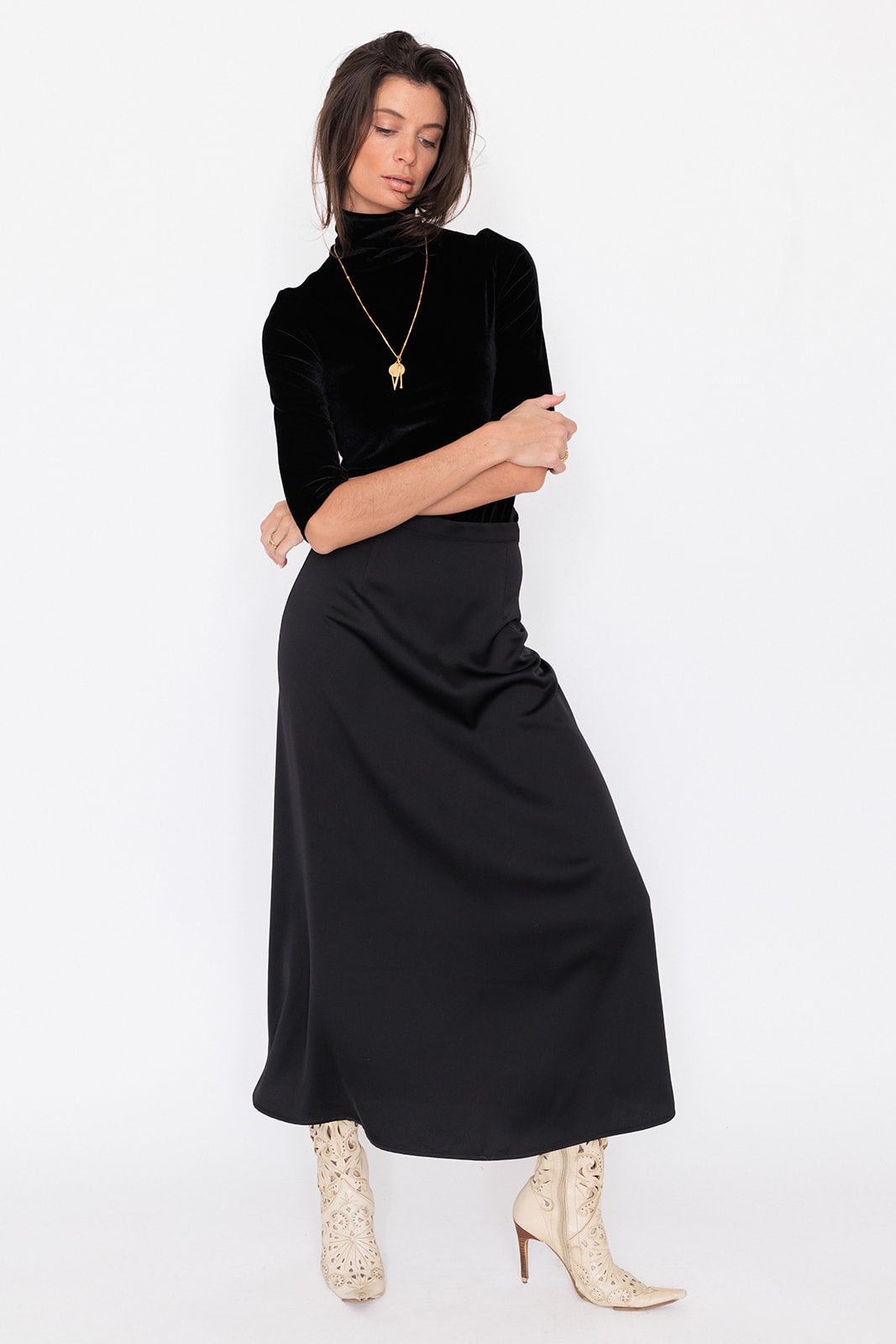 GABRIELLE SKIRT NOIR