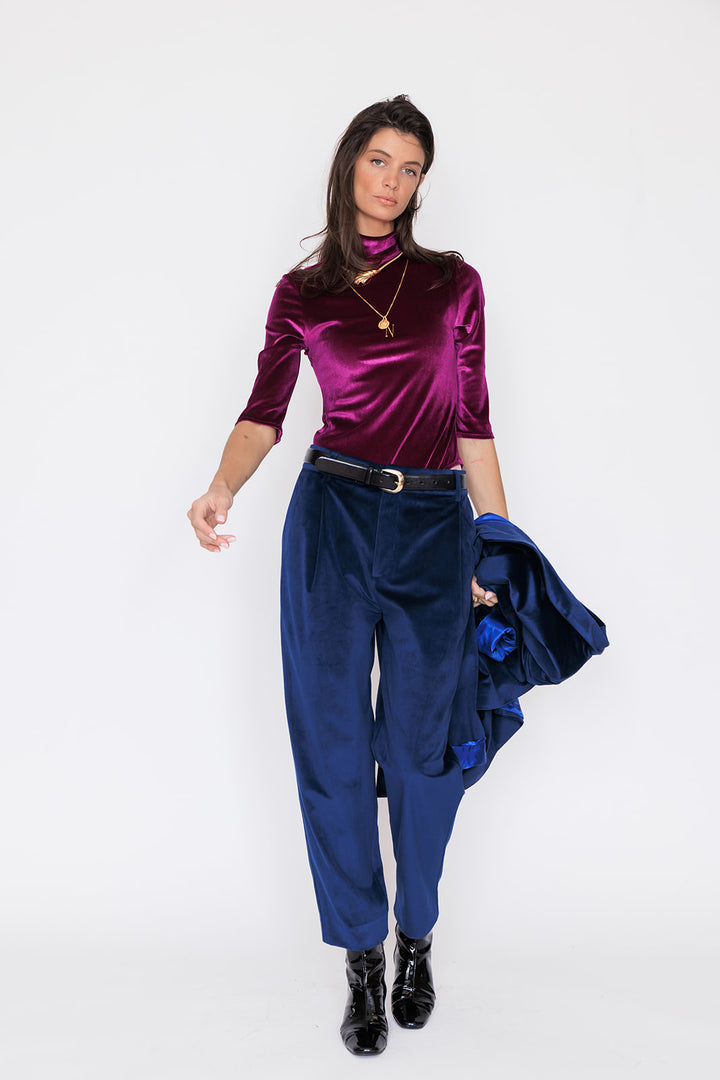 TRAILBLAZER TROUSER BLEU VELOURS