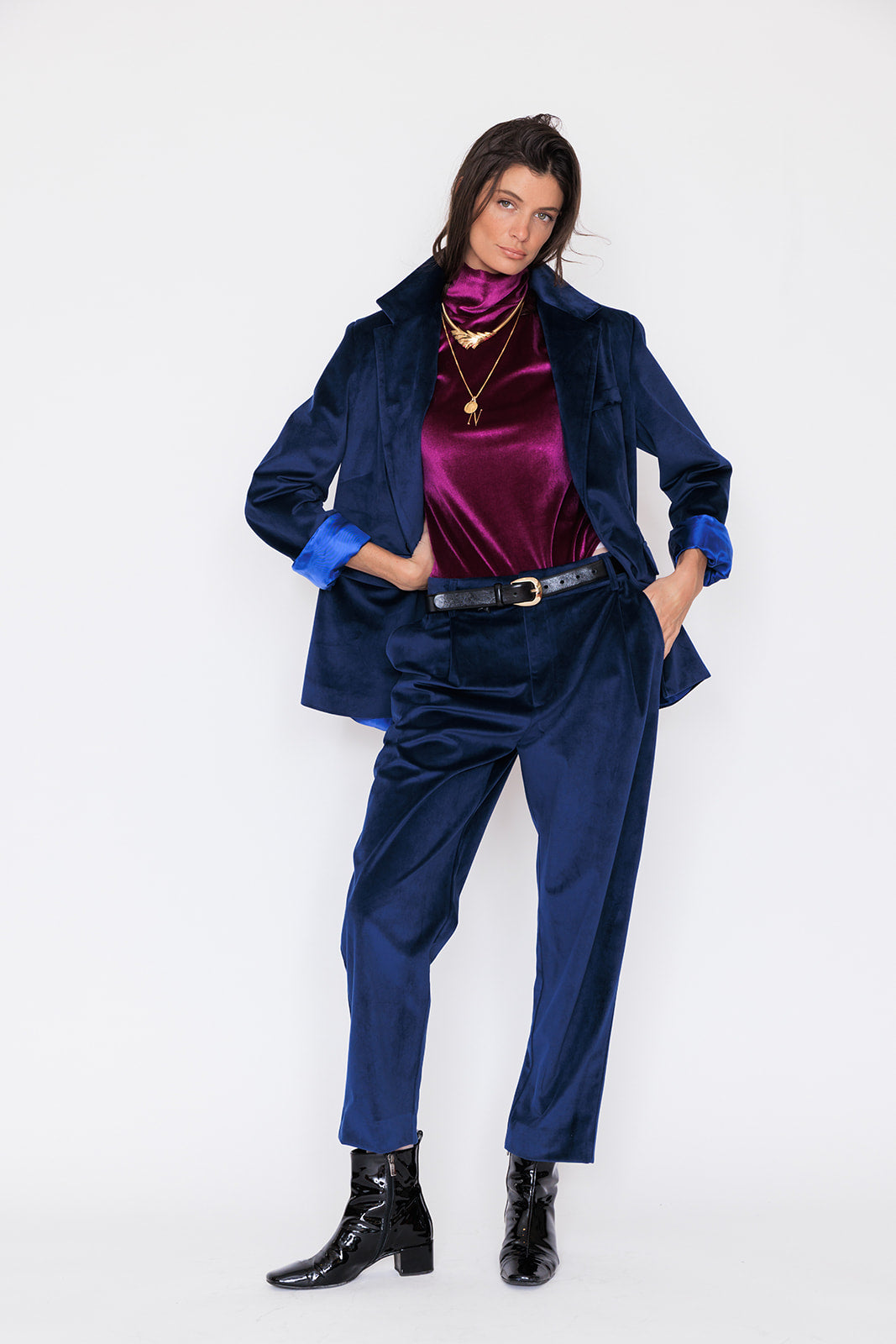 TRAILBLAZER TROUSER BLEU VELOURS
