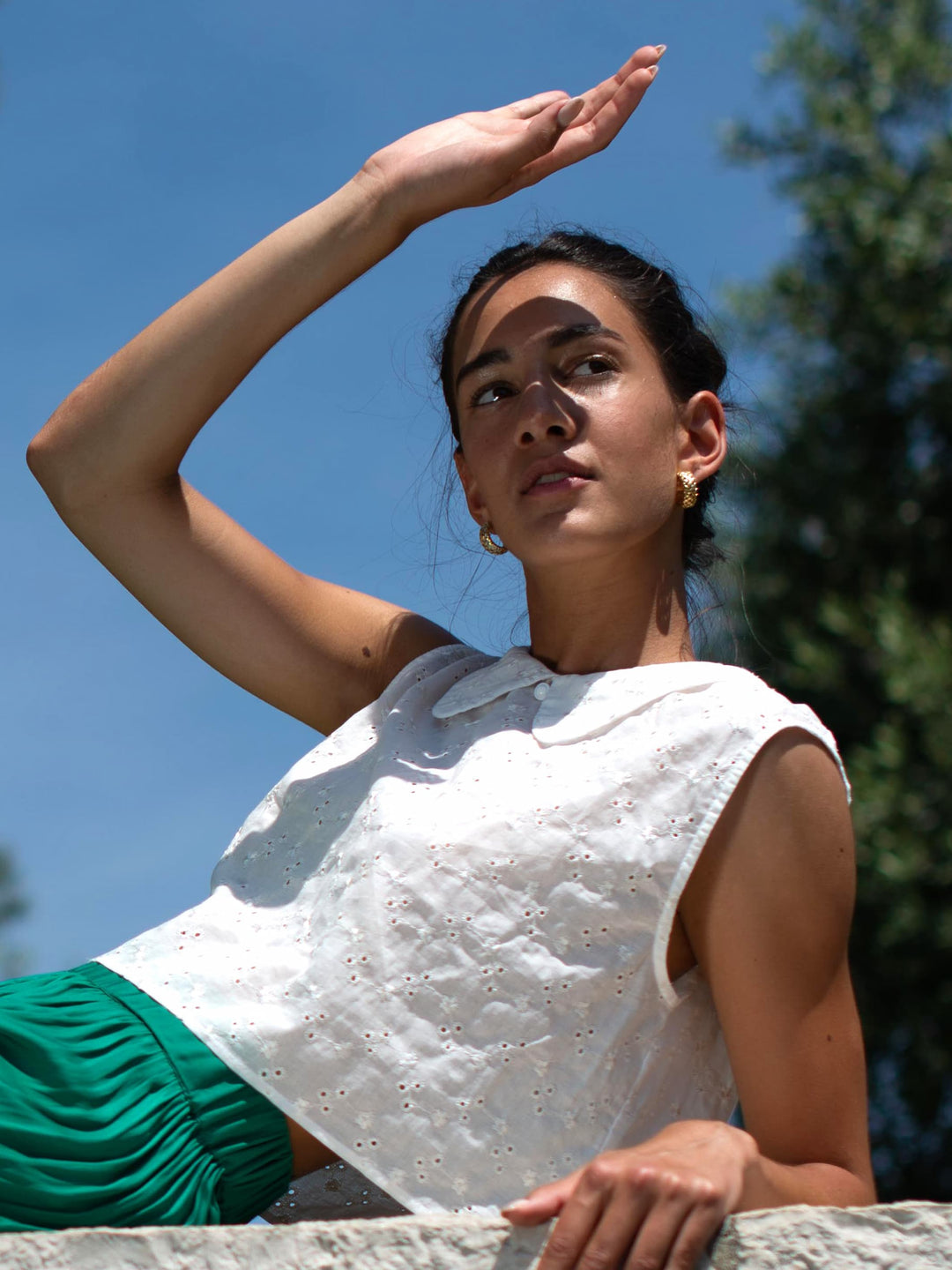 ROMY TOP EYELET