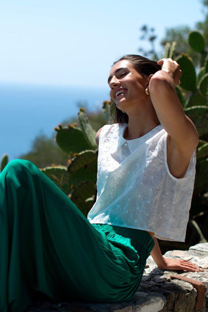 ROMY TOP EYELET